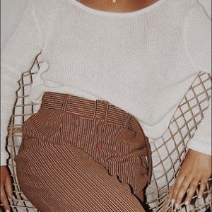 H&M White Knit Sweater: Size Small